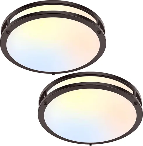 Miniatura 9 de Lámpara de techo LED de montaje empotrado de 36 W, lámpara de techo LED de 13 pulgadas 3600 LM, lámpara de techo moderna 2700 K/3000 K/4000 K/5000