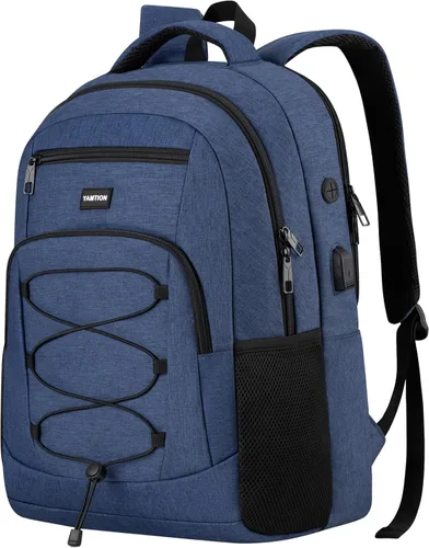 Miniatura 11 de YAMTION Mochila escolar para mujeres y adolescentes, mochila universitaria para laptop, mochila escolar con puerto USB para estudiantes