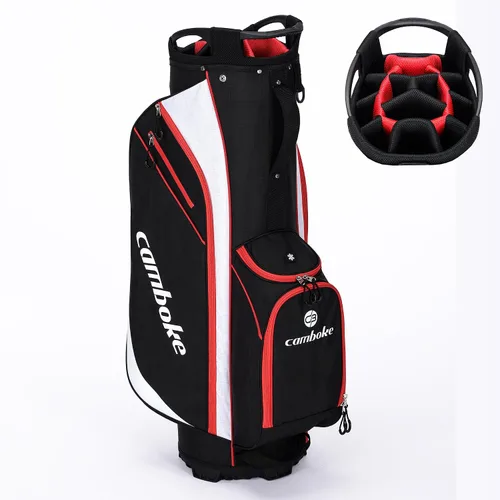Miniatura 10 de Bolsa ligera para carrito de golf con divisores de longitud completa de 14 vías, bolsa enfriadora, bolsa de golf para hombres y mujeres con correa