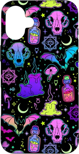 Miniatura 22 de Funda de brujería mágica para iPhone 16 con diseño gótico pastel de Halloween