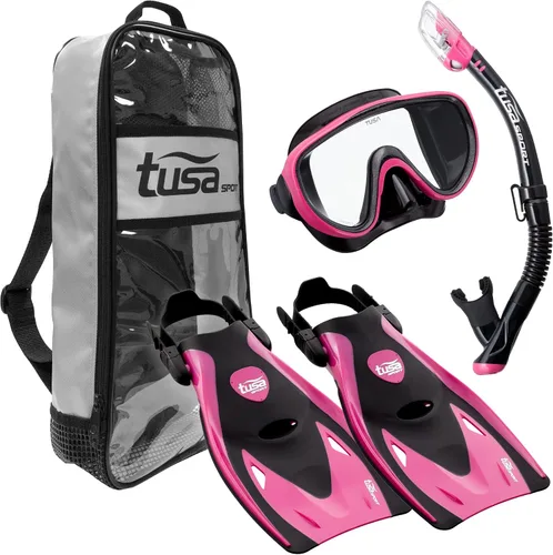 TUSA Sport - Juego de máscara Serene para adultos, esnórquel seco y aletas