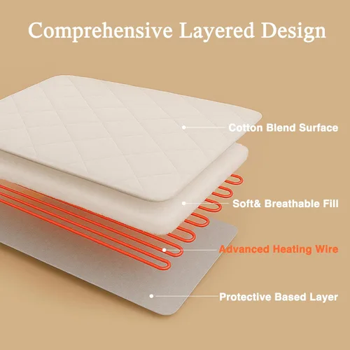 Miniatura 7 de Beautyrest - Funda calefactable para colchón de mezcla de algodón con tecnología de confort seguro - Funda eléctrica acolchada de lujo con bolsillo