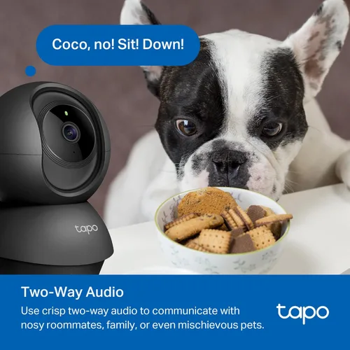 Miniatura 7 de Tapo de TP-Link - Cámara de seguridad Pan/Tilt para monitor de bebé, cámara para mascotas con detección de movimiento, 1080P, audio bidireccional