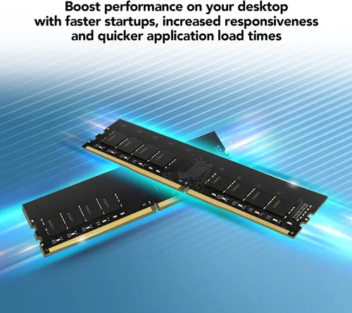 Miniatura 2 de Lexar Memoria de escritorio de 16 GB DDR4 UDIMM RAM 3200MT/s CL22 de 288 pines, negro (LD4AU016G-B3200GSST)