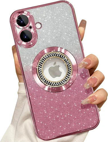 Miniatura 296 de Misscase Funda magnética con purpurina para iPhone 11 compatible con MagSafe, protección completa, delgada, a prueba de golpes, antiarañazos