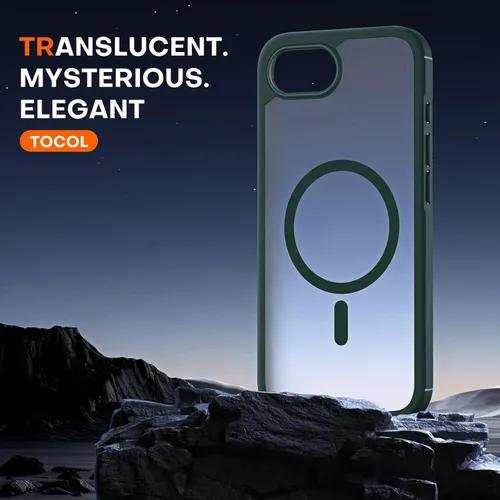 Miniatura 665 de TOCOL Funda para iPhone 11, compatible con Magsafe, protección completa de cámara, imanes integrados, protección contra caídas, funda translúcida