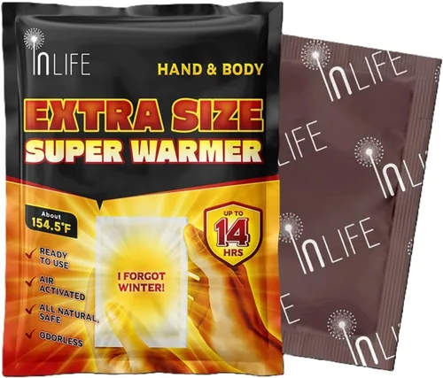 Miniatura 4 de InLife Supercalentador de tamaño extra para manos y cuerpo Todo natural y seguro, calor rápido instantáneo, fácil y cómodo Tamaño más grande