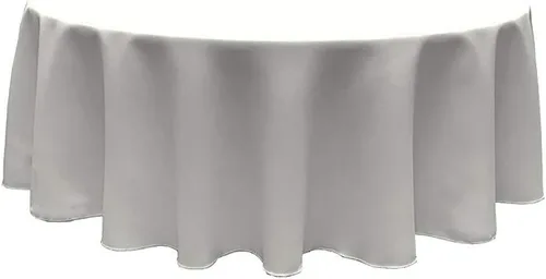 Miniatura 5 de TC90RB - Mantel redondo de popelina de poliéster, 90 pulgadas, color negro