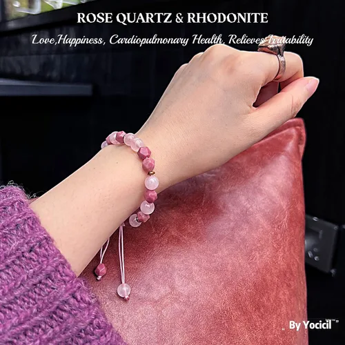 Miniatura 46 de Pulseras de la amistad, pulsera de obsidiana negra arcoíris para mujeres y hombres, 0.394 pulgadas (0.394 in), ojo de tigre, hematita y cristal