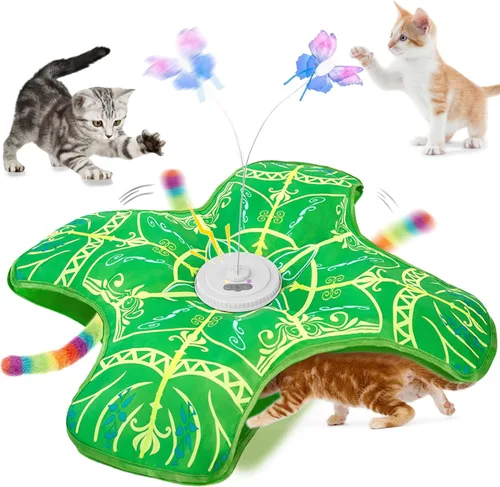 Miniatura 7 de Juguetes interactivos para gatos de interior, [Nuevamente actualizado] Juguetes recargables con activación táctil de escondite para gatitos