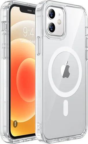 Miniatura 275 de Miracase Funda diseñada para iPhone 13, con protector de pantalla de vidrio templado, forro de microfibra suave antiarañazos, funda de goma