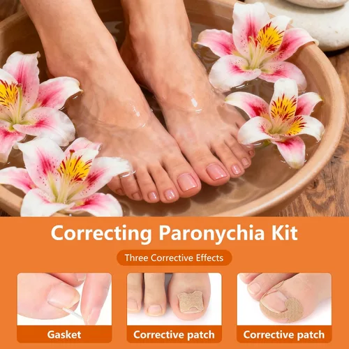 Miniatura 5 de Juego de corrector de uñas encarnadas con tiras correctoras, juego profesional de herramientas de pedicura para uñas encarnadas para hombres