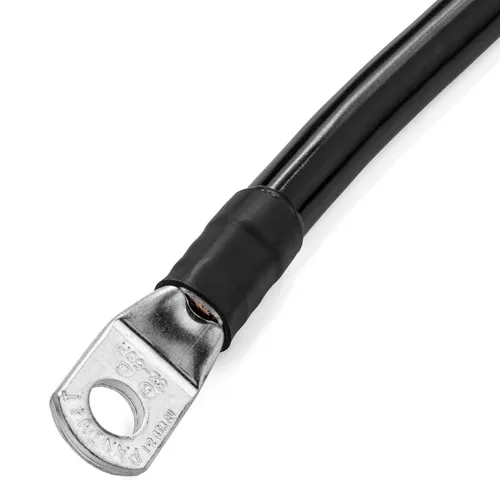 Miniatura 11 de Spartan Power - Cable de batería rojo de 9 pulgadas, 1/0 AWG, 5/16 pulgadas M8, fabricado en EE. UU. Rojo 3 ft 1/0 AWG - 5/16