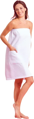 Miniatura 8 de Women's Bath Wrap - Waffle Weaved Spa Wrap for Women - Comfortable & Adjustable - Absorbent & Quick Dry - Lightweight & Soft