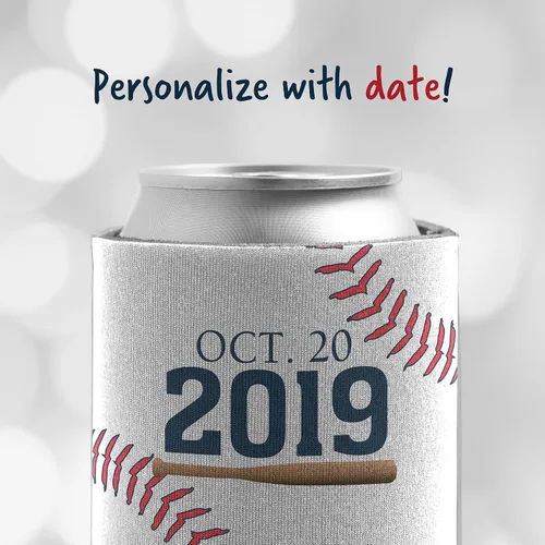 Miniatura 6 de VictoryStore Enfriadores de latas personalizados para despedida de soltero de béisbol, un último columpio antes del anillo, juego de 6 fundas