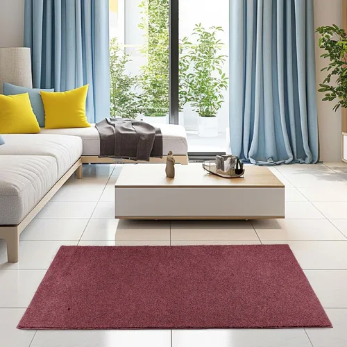 Miniatura 2 de Ambiant Broadway Collection - Alfombras de color liso arándano, 22 x 44 pulgadas, medio redondas, para interiores, perfectas para sala de estar