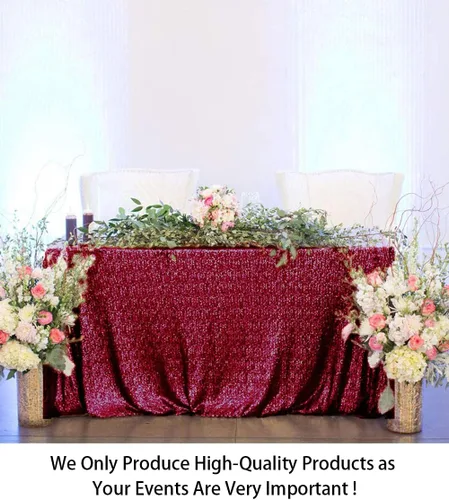 Miniatura 2 de ShinyBeauty - Mantel rectangular de lentejuelas (60” x 102”), diseño de bodas y fiestas de Navidad