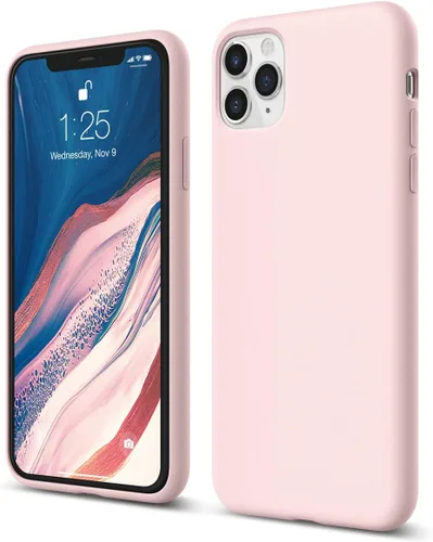 Miniatura 9 de elago Compatible con iPhone 11 Pro Max, funda de silicona líquida, funda protectora de cuerpo completo, a prueba de golpes, funda delgada para Negro