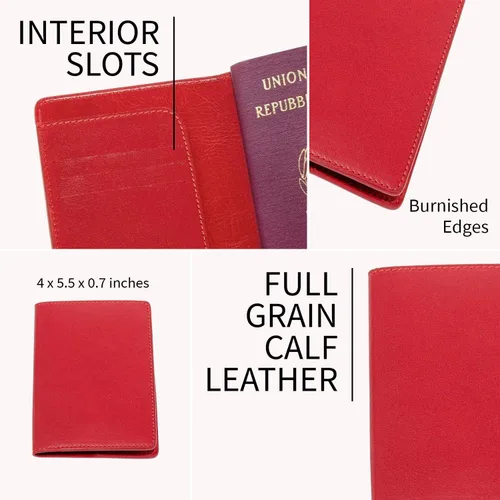 Miniatura 3 de Funda de pasaporte billetera de pielHecho En Italia