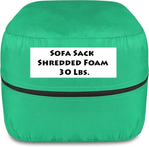 Miniatura 2 de Relleno de espuma triturada Sofa Sack: Relleno de espuma viscoelástica para pufs, camas de perro y almohadas, 13.6 kg, multicolor