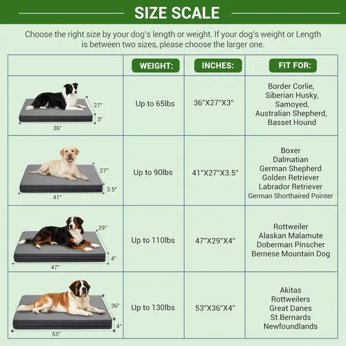 Miniatura 8 de Vonabem Cama Grande para Perro Impermeable Lavable Almohadilla XL para Jaula de 42 pulgadas, Camas para Mascotas de Cuero Duradero para Exteriores