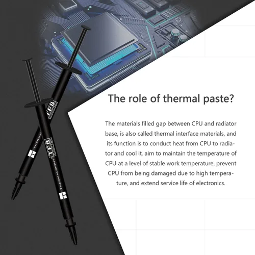 Miniatura 2 de Thermalright TF8 0.04 oz Grasa térmica, la pasta térmica de alto rendimiento para enfriar todos los procesadores, pasta de disipador de calor