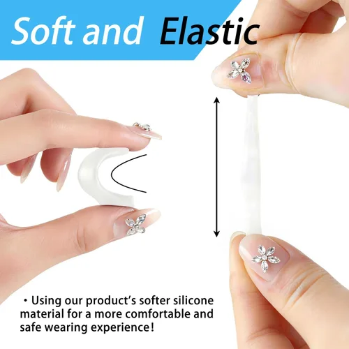 Miniatura 5 de 3 Sizes Silicone Eyeglass Ear Grips – Anti-Slip Hooks for Sports & Reading Glasses