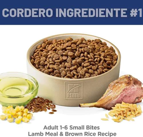 Miniatura 3 de Hill's Science Diet Adulto 1-6, Adulto 1-6 Premium Nutrition, croquetas pequeñas, alimento seco para perros, cordero y arroz integral, bolsa de 15.5