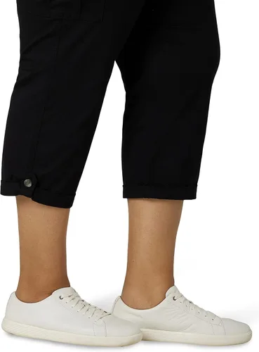 Miniatura 6 de Lee Pantalón capri tipo cargo flexible para mujer, talla grande, ultra lux, cómodo