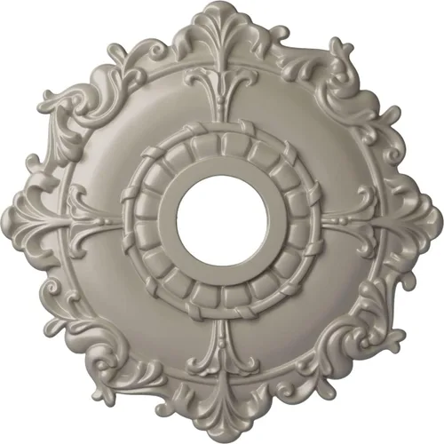 Miniatura 36 de Ekena Millwork CM18RL medallón de techo Riley de 18 in (diam. ext.) x 3 1/2 in (diam. int.) x 1 1/2 in, CM18RL Primed
