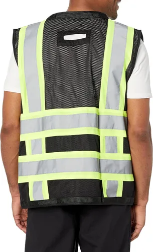 Miniatura 2 de Radians SV59-1 Chaleco de agrimensor resistente tipo O Clase 1, negro, grande, unisex, chaleco de seguridad