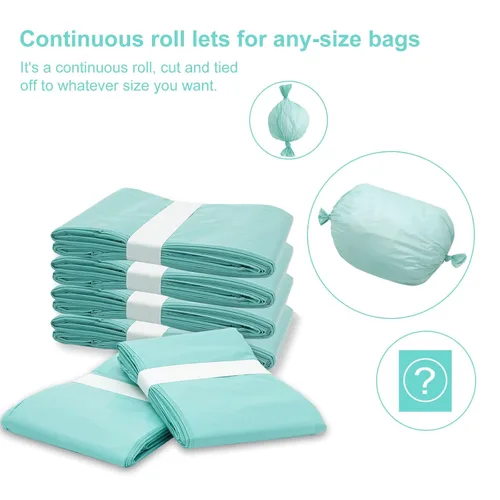 Miniatura 2 de Bolsas de repuesto para pañales compatibles con el sistema de pañales Janibell Akord serie 330 para adultos, verde, ligeramente perfumado, 10