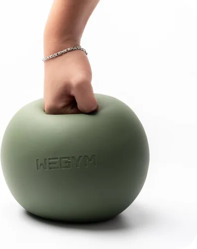 Miniatura 2 de Pelota de Pilates WeGym de 7.87 pulgadas con bomba, bola de ejercicio resistente al deslizamiento, mini bola de yoga para fuerza central, Bosque