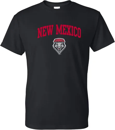 Camiseta, con color del equipo, con logotipo arqueado de tu colegio o universidad de la NCAA.