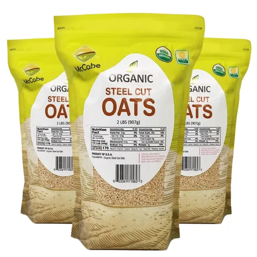 Miniatura 7 de McCabe Avena orgánica enrollada regular – Avena enrollada orgánica Rica en fibra y minerales Certificado USDA y CCOF Producto de Estados