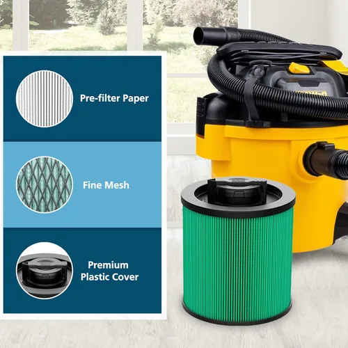 Miniatura 3 de DXVC6914 - Filtro de cartucho de repuesto compatible con aspiradora DeWalt DXV06P DXV09P DXV10P DXV10PL DXV10SA DXV12P DXV14P DXV16P para aspiradora