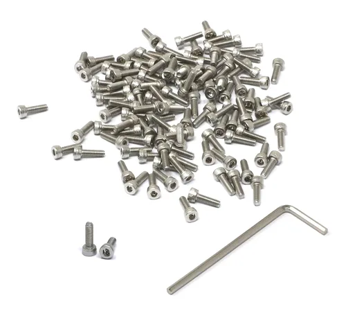 Miniatura 239 de iexcell 25 piezas M4 x 60/65/70/75/3.150 in paso de rosca 0.028 in acero inoxidable 304 cabeza hexagonal Tornillos Tornillos surtido Kit