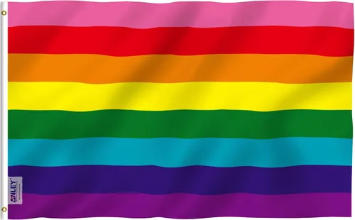 Miniatura 15 de Anley Fly Breeze - Bandera del orgullo abrosexual de 3 x 5 pies, color vivo y a prueba de decoloración, cabecera de lona y doble costura, banderas