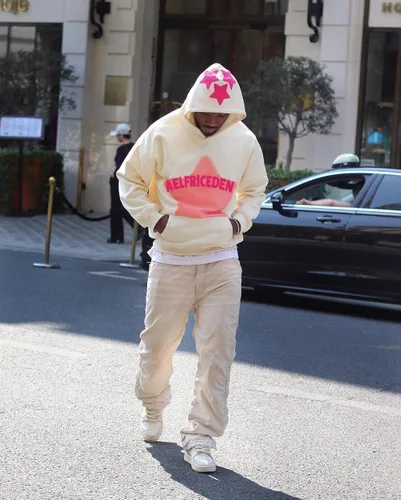 Miniatura 4 de Aelfric Eden Sudadera con capucha con estampado de estrellas, ropa urbana, tendencia causal, holgada, de gran tamaño, sudadera con capucha