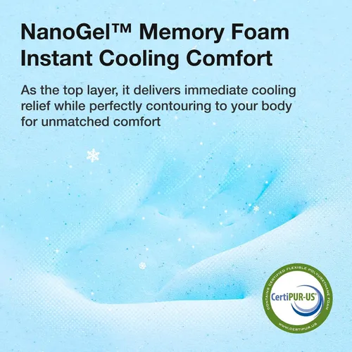 Miniatura 3 de Novilla Colchón tamaño Queen de 5 pulgadas, colchón de espuma viscoelástica de gel para dormir fresco por la noche y aliviar la presión, colchones