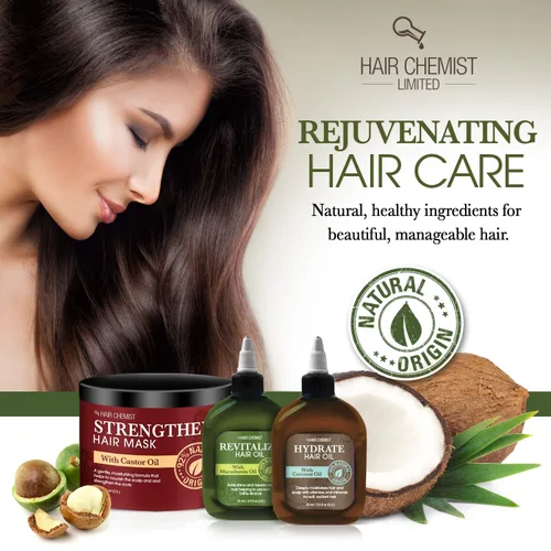 Miniatura 3 de Hair Chemist Máscara de reparación profunda de aceite de macadamia 8 onzas (paquete de 2)