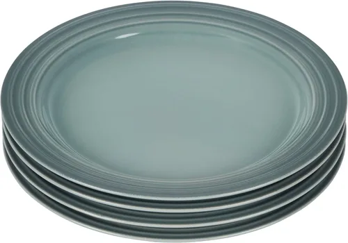 Miniatura 3 de Le Creuset Juego de 4 platos de ensalada de gres, 8.5" cada uno, Caribe