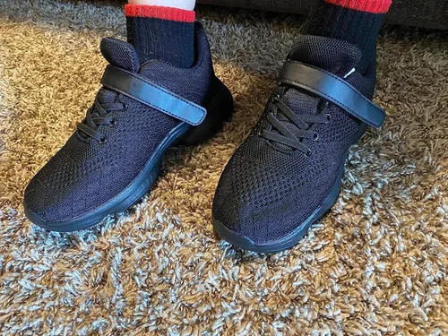 Miniatura 2 de Zapatillas deportivas para niños y niñas, con correa, para correr, para niños pequeños, niños grandes