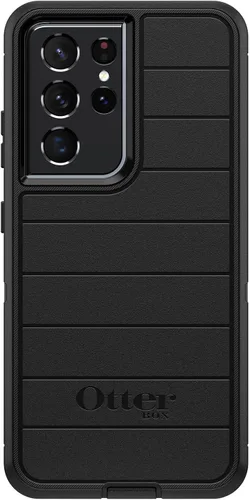 Miniatura 2 de OtterBox Funda para Galaxy S21 Ultra 5G (solo no es compatible con tamaños no Plus o grandes), serie Defender, color negro, resistente y duradero