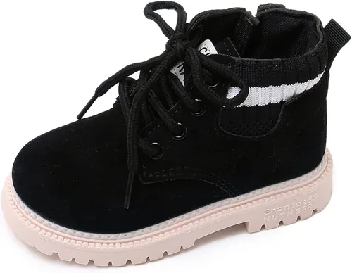 myppgg Botas cortas para niños y niñas para exteriores impermeables para senderismo tobillos antideslizantes botas de nieve para bebés