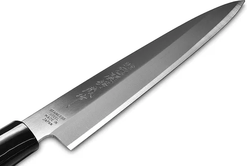 Miniatura 7 de JapanBargain, Cuchillo japonés Yanagiba Sashimi, cuchillo de chef de sushi, hoja de acero inoxidable de alto carbono 8-1/4 pulgadas, fabricado
