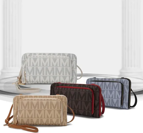 Miniatura 7 de MKF Collection Bolso cruzado para mujer, diseño de mensajero, cartera de mano