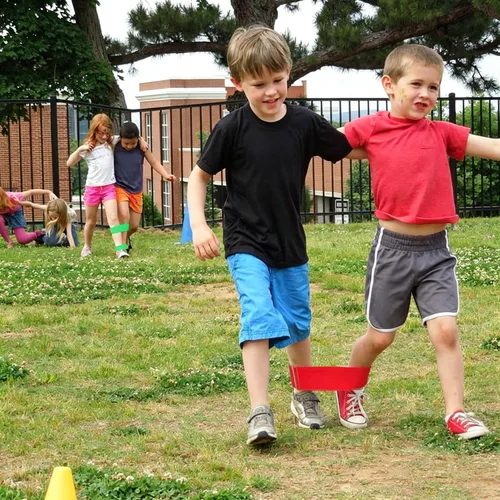 Miniatura 3 de Hooqict 6 bandas de carreras de 3 patas para niños y adultos, cumpleaños, carnaval, fiesta, día de campo, al aire libre, relevo de tres patas