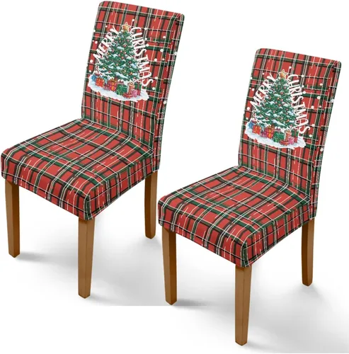 Miniatura 22 de Rnyleeg Fundas de silla de Navidad para sala de estar, diseño de muñeco de nieve azul, estampado de pájaros, fundas para sillas de comedor, 1