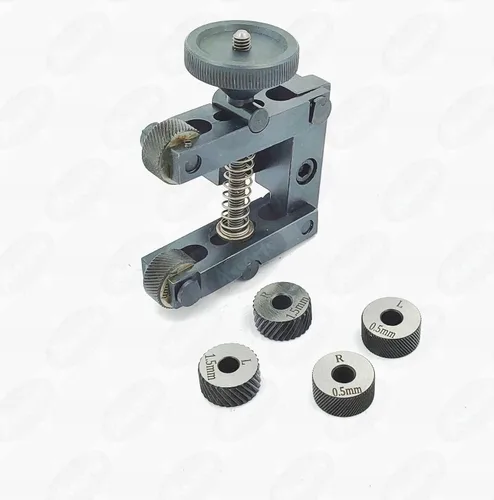 Miniatura 9 de Herramienta de moleteado de acero de 2" pulgadas II 1.969 in de capacidad para máquina de torno - 3 pares x 3 diferentes moleteados endurecidos